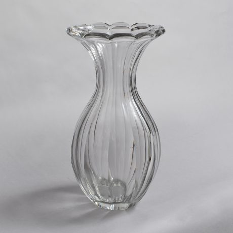 Sweeney Cut Glass Broad Fluted Vase